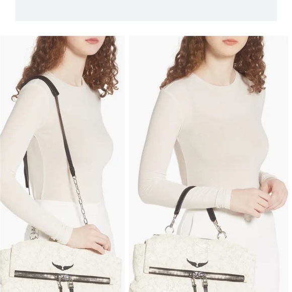 Zadig& Voltaire twin’s zip grained leather handbag - Picture 5 of 15